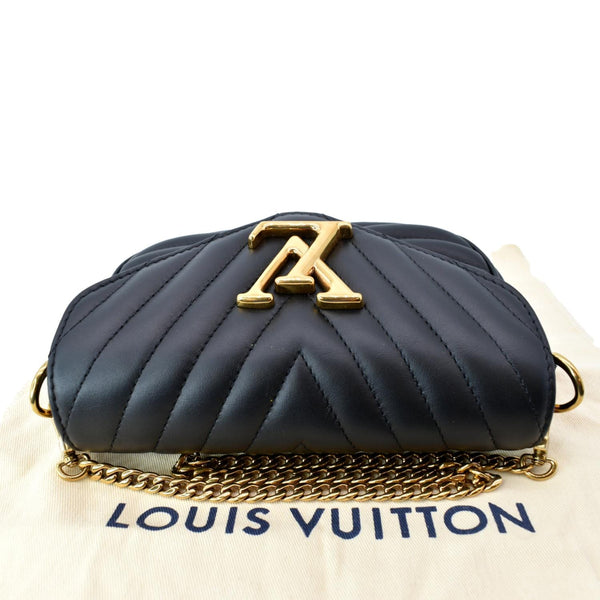 LOUIS VUITTON New Wave Multi Pochette Leather Chain Shoulder Bag Black