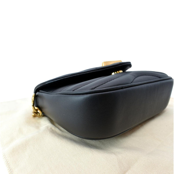 LOUIS VUITTON New Wave Multi Pochette Leather Chain Shoulder Bag Black