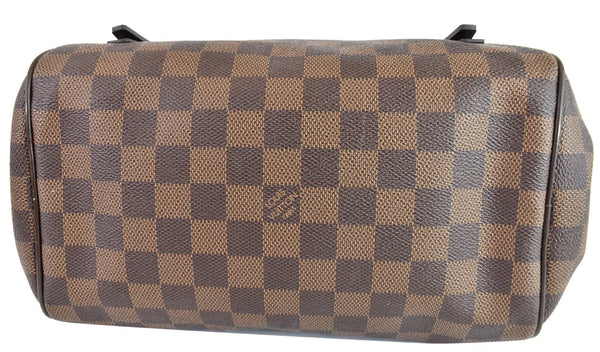 Louis Vuitton Rivington PM Damier Ebene Shoulder Bag - flat bottom view