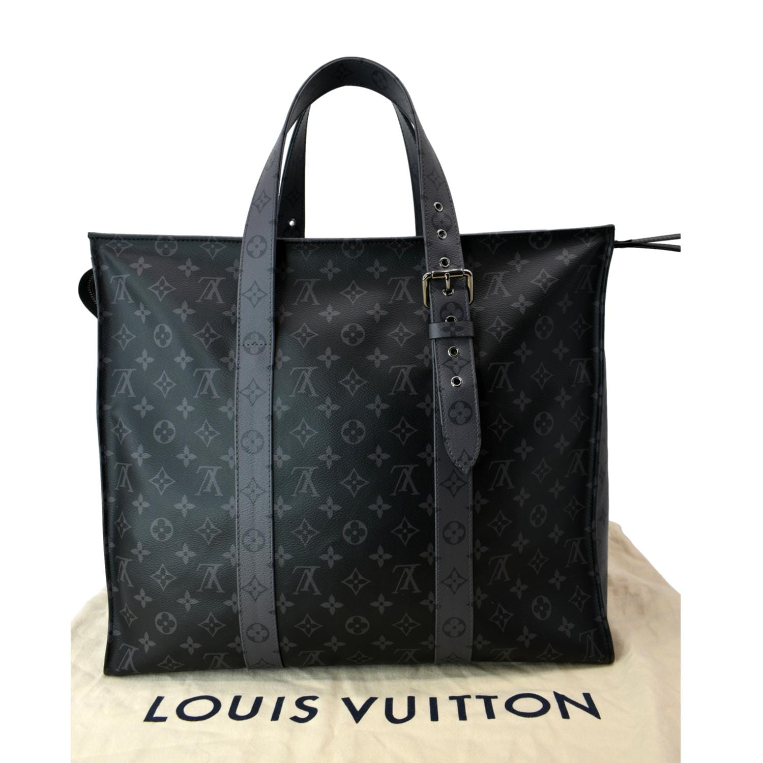 Louis Vuitton Monogram Eclipse Initiales M9043 Black Leather Pony-style  calfskin ref.909573 - Joli Closet