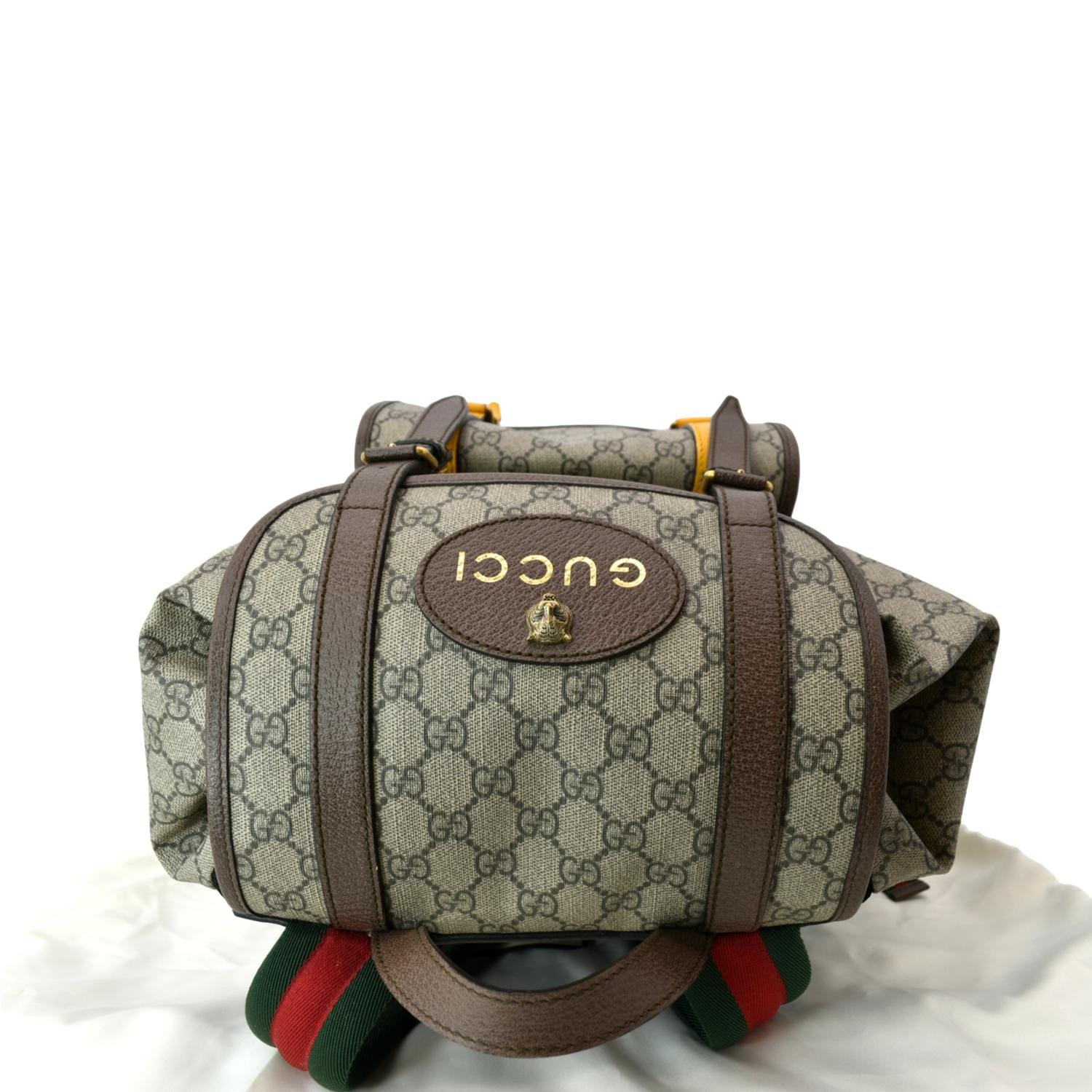 Gucci Beige/Brown GG Supreme Canvas Interlocking G Backpack Gucci