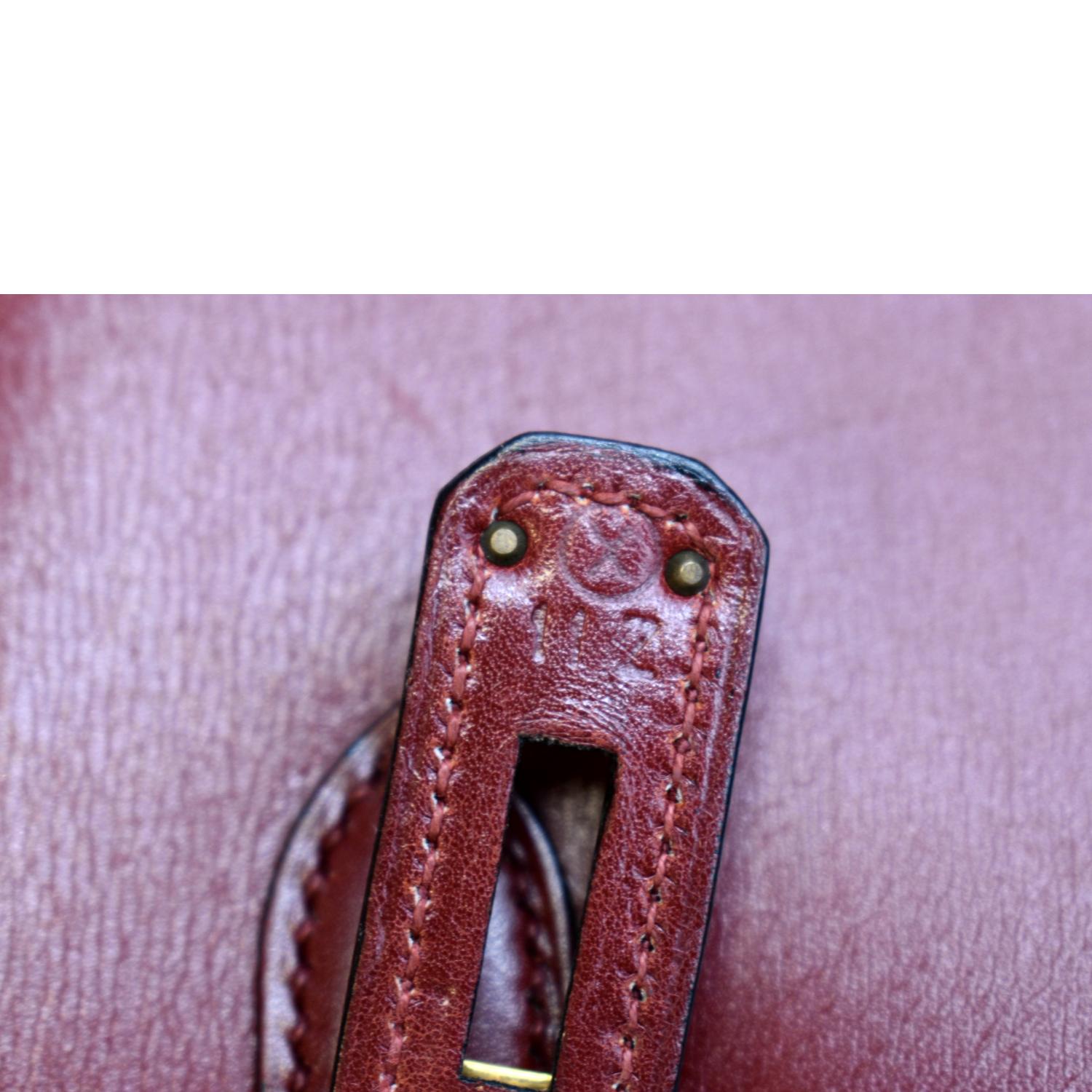 Red Hermès Kelly 32cm handbag, MATCHES x Sellier