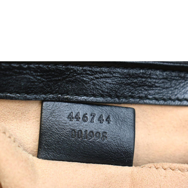 GUCCI GG Marmont Mini Canvas Leather Shoulder Bag Beige 446744