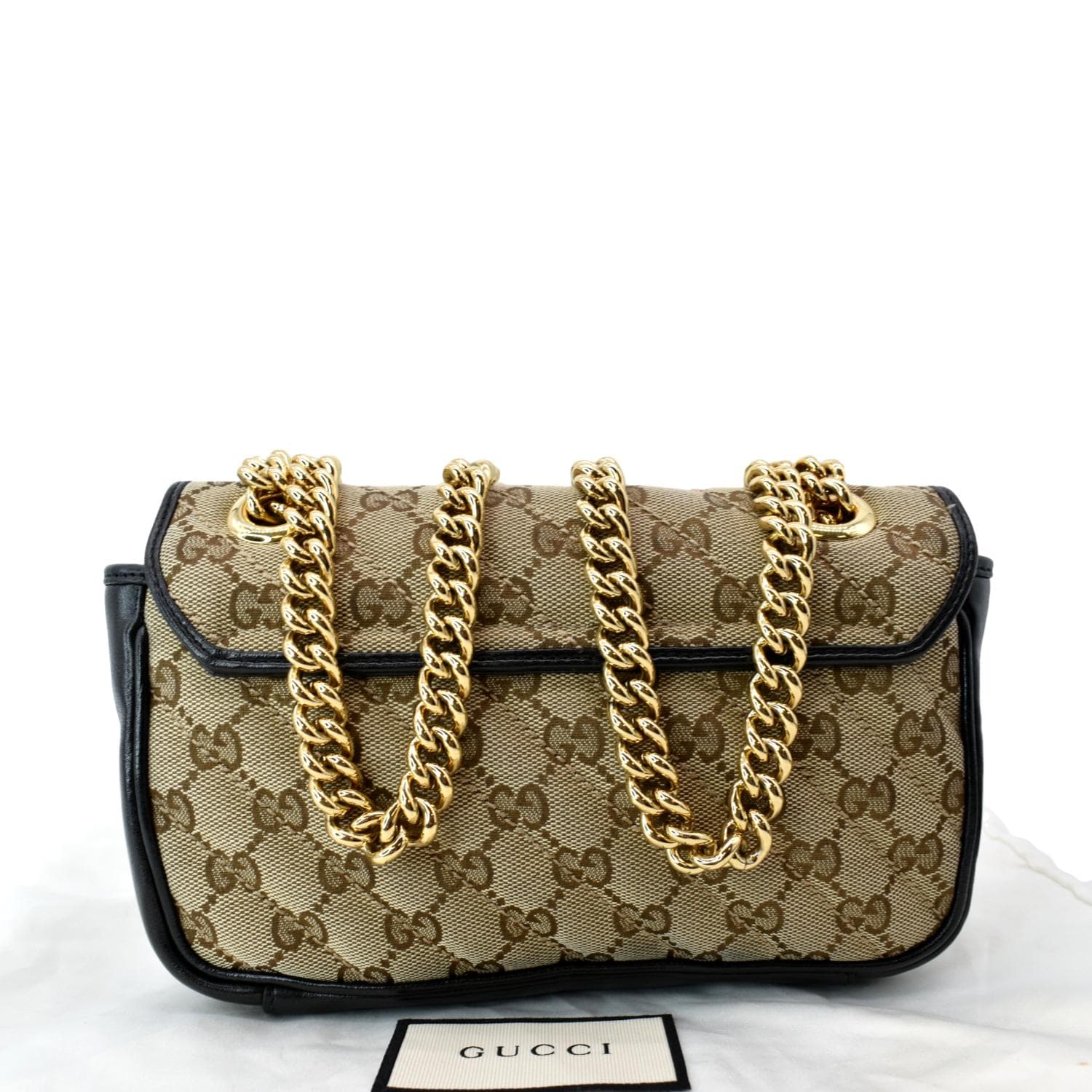 バッグ GUCCI GG CANVAS LEATHER SHOULDER BAG GUCCI GG Marmont Mini Canvas Leather Shoulder Bag Beige 446744