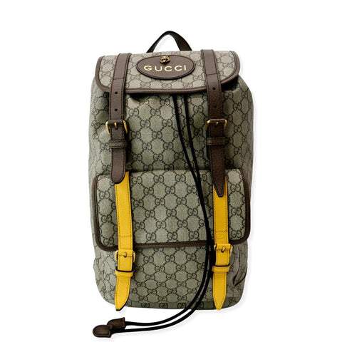 GUCCI Soft GG Supreme Canvas Backpack Bag Beige 473869