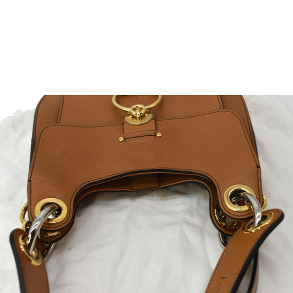 CHLOE Tess Hobo Calfskin Leather Crossbody Bag Camel