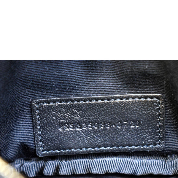 YVES SAINT LAURENT Lou Leather Crossbody Bag Black