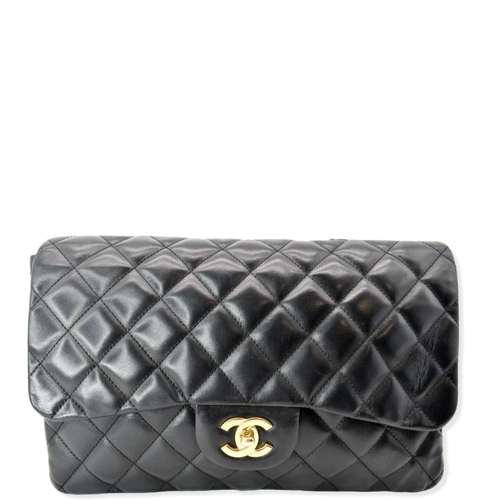 Chanel Black Quilted Caviar Jumbo Classic Single Flap Bag, myGemma, DE