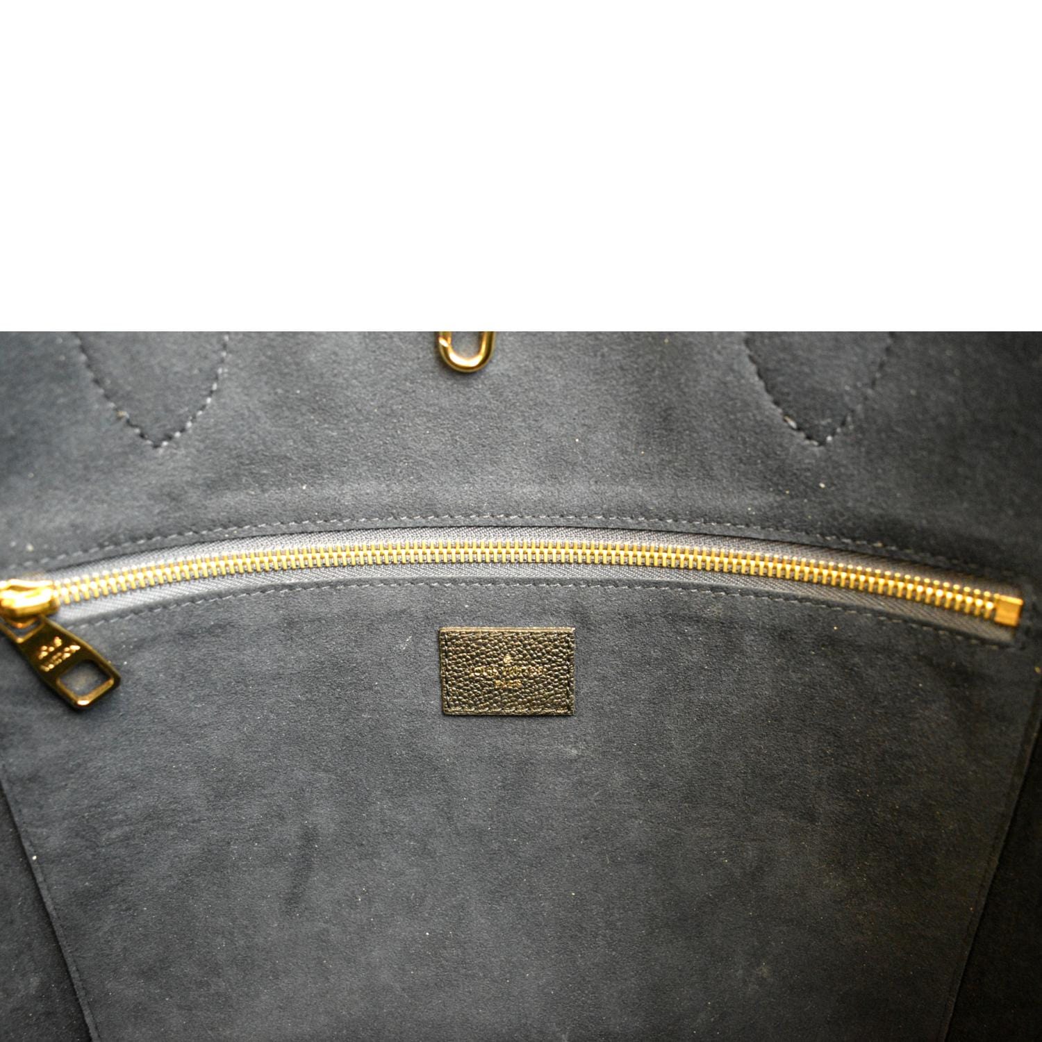 Louis+Vuitton+Neverfull+Tote+Bag+MM+Black+Monogram+Empreinte+Leather for  sale online