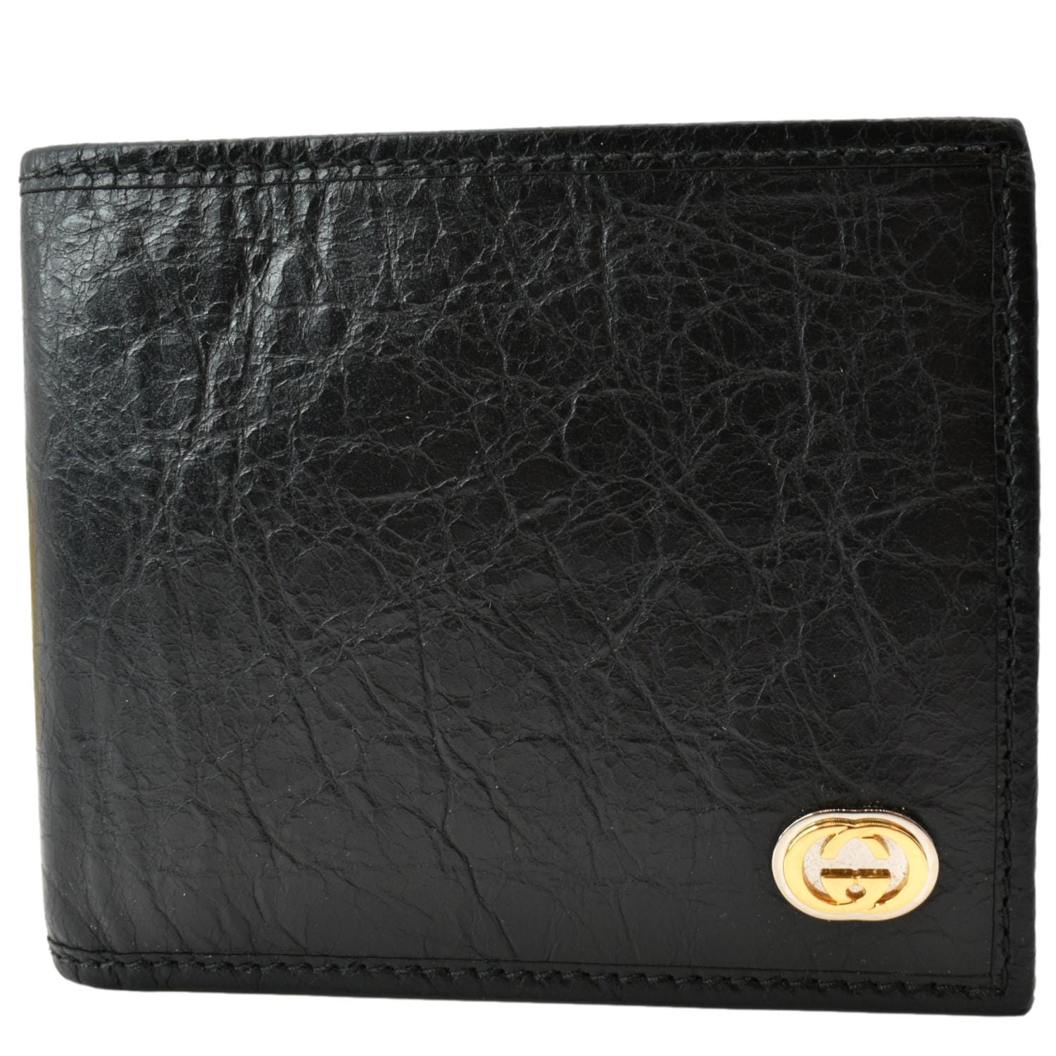 Gucci Interlocking G Bi-Fold Calfskin Leather Wallet | DDH