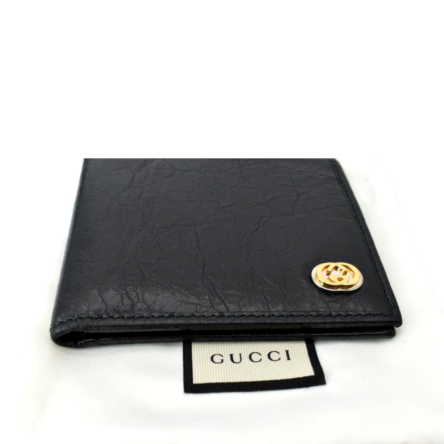 Gucci Brown Leather GG Marmont Long Bifold Wallet Gucci