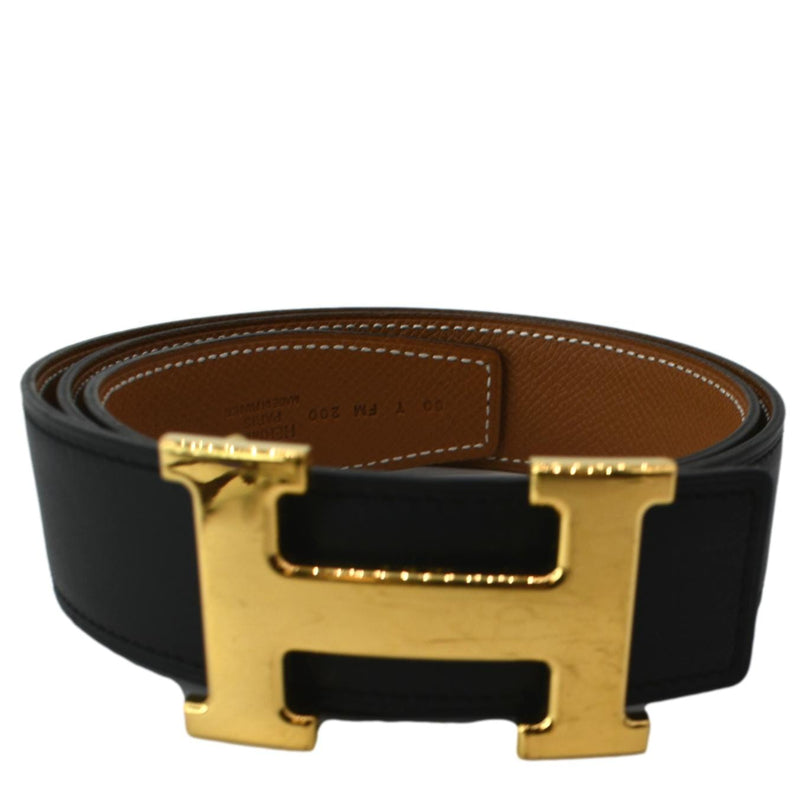 HERMES Constance H Buckle Reversible Belt Black display picture 1