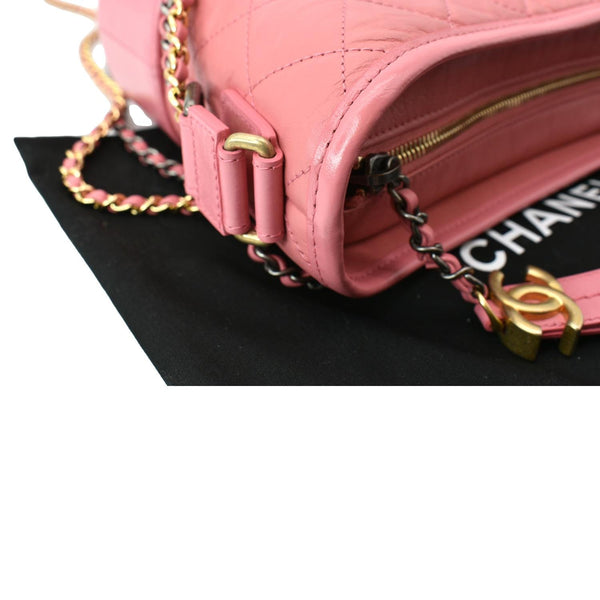 Chanel Gabrielle Small Aged Calfskin Leather Crossbody Bag