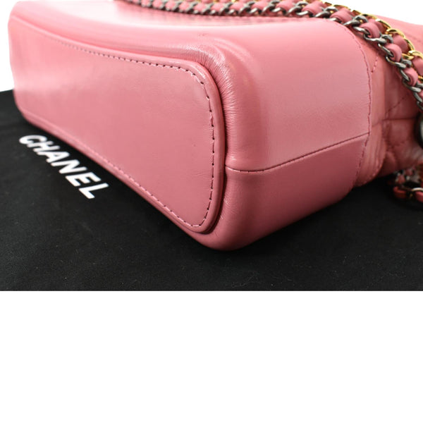 Chanel Gabrielle Small Aged Calfskin Leather Crossbody Bag