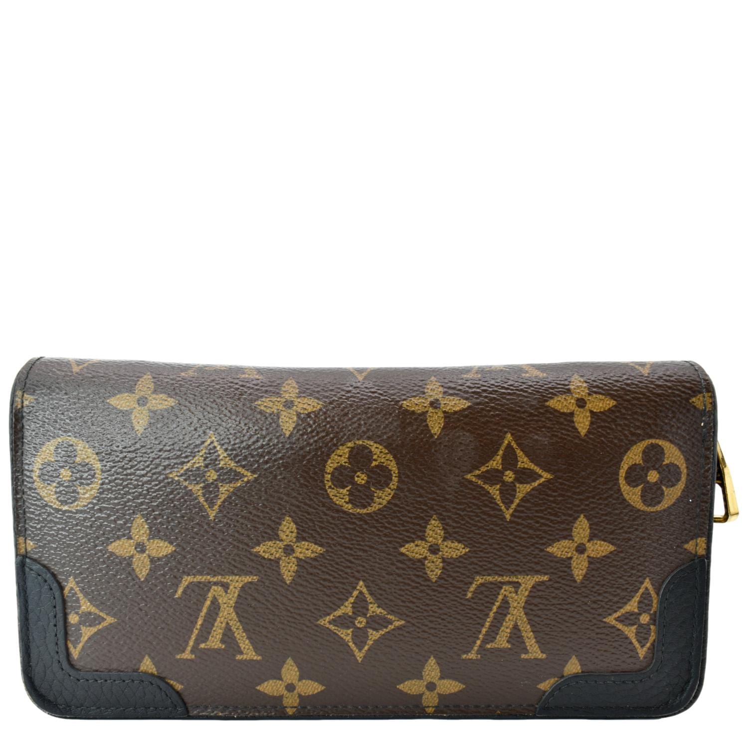 LOUIS VUITTON Retiro Monogram Canvas Zippy Wallet Brown
