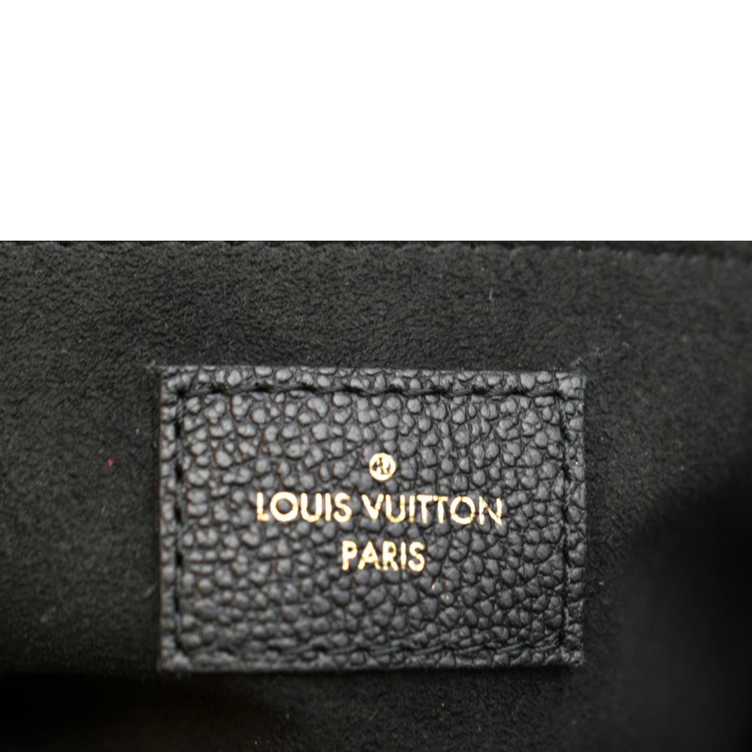 LOUIS VUITTON Vavin PM Monogram Empreinte Leather Shoulder Bag Black 