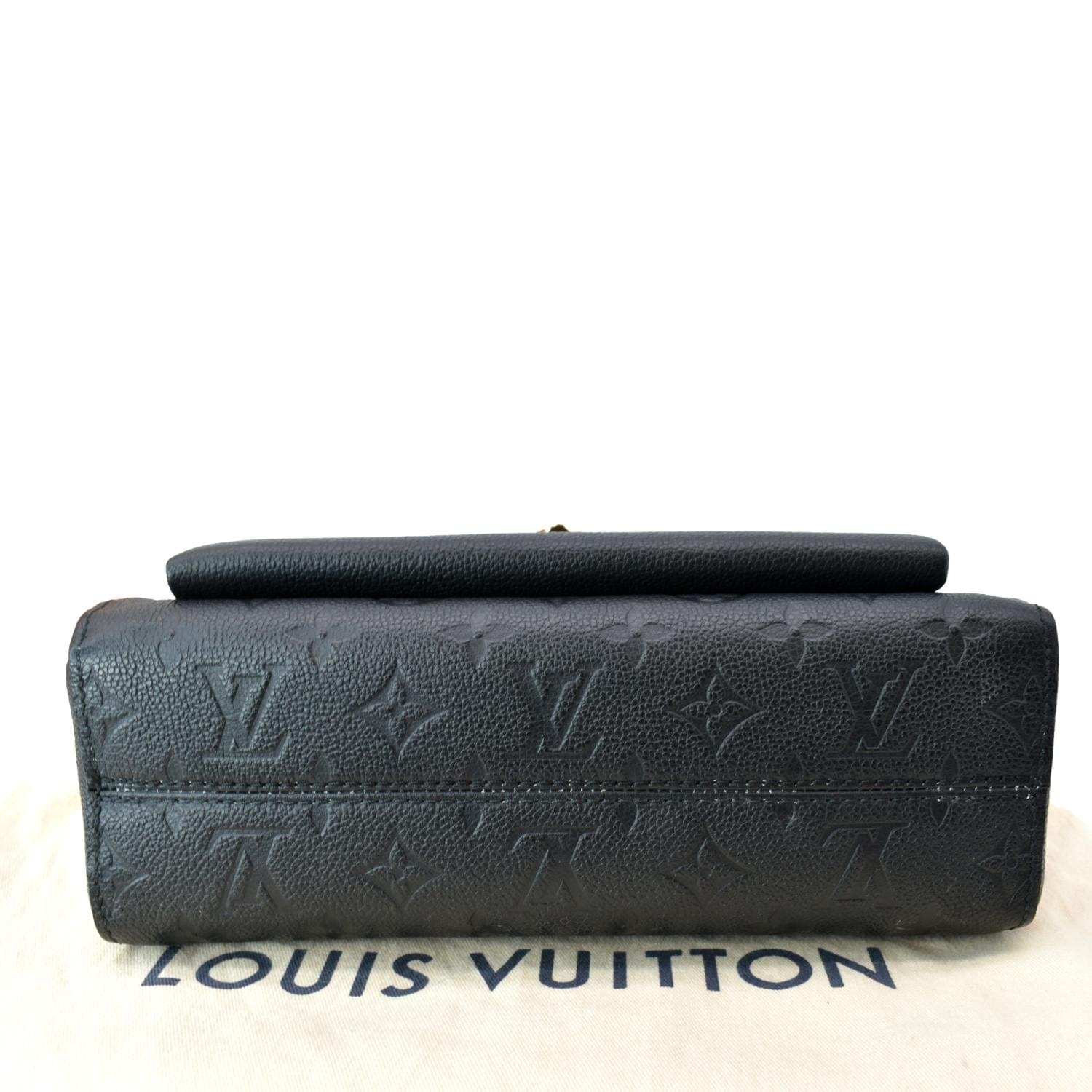 LOUIS VUITTON Vavin PM Monogram Empreinte Leather Shoulder Bag Black
