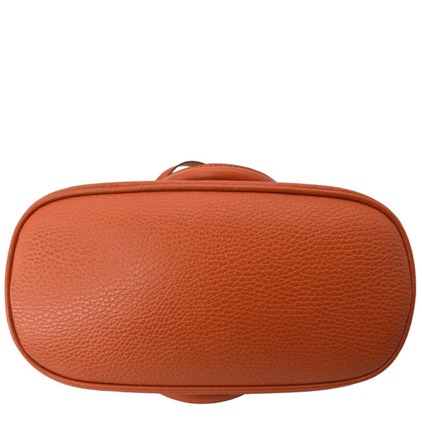 GUCCI Dome Small Leather Crossbody Bag Orange 449661