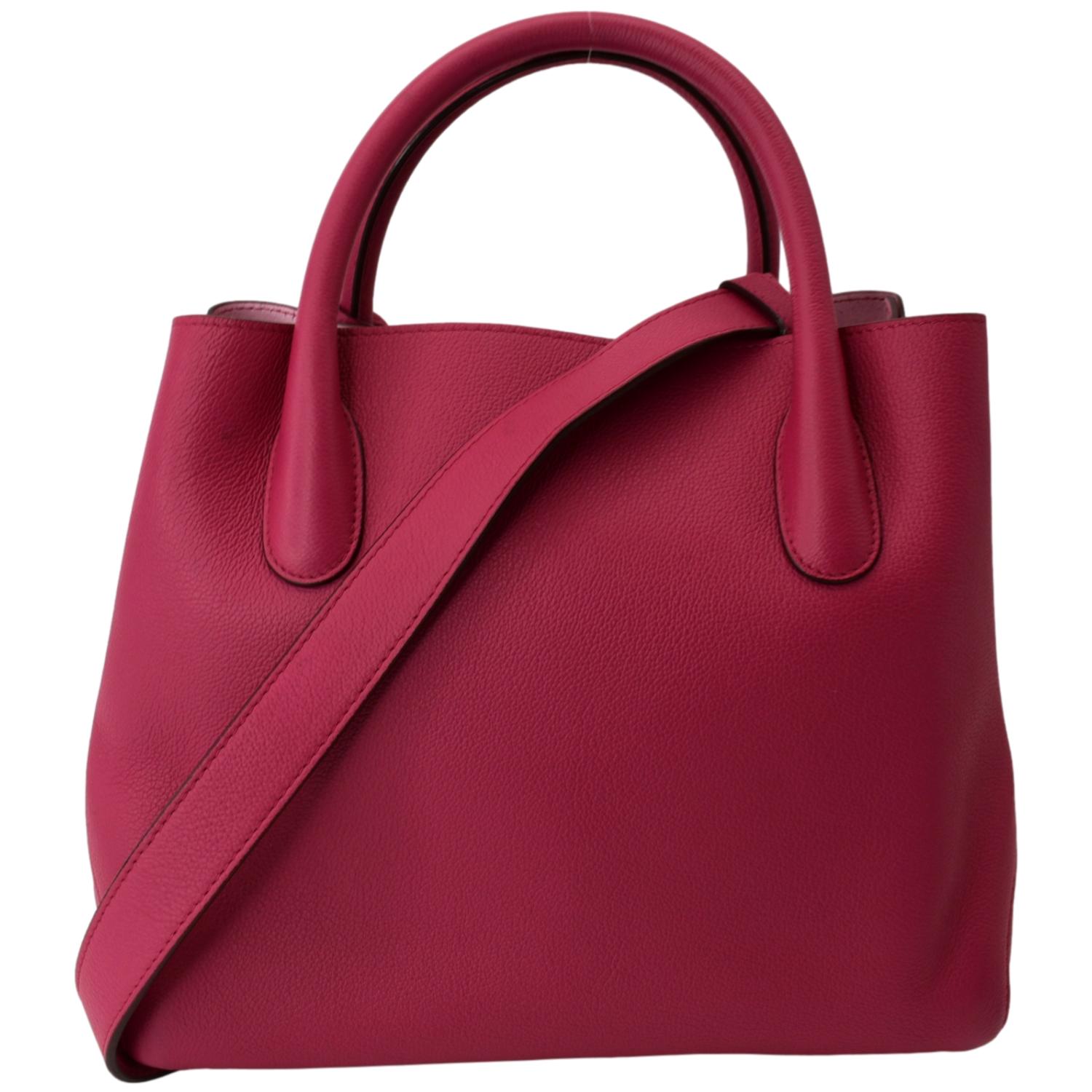 Christian Dior Open Bar Grained Leather Tote Bag Pink