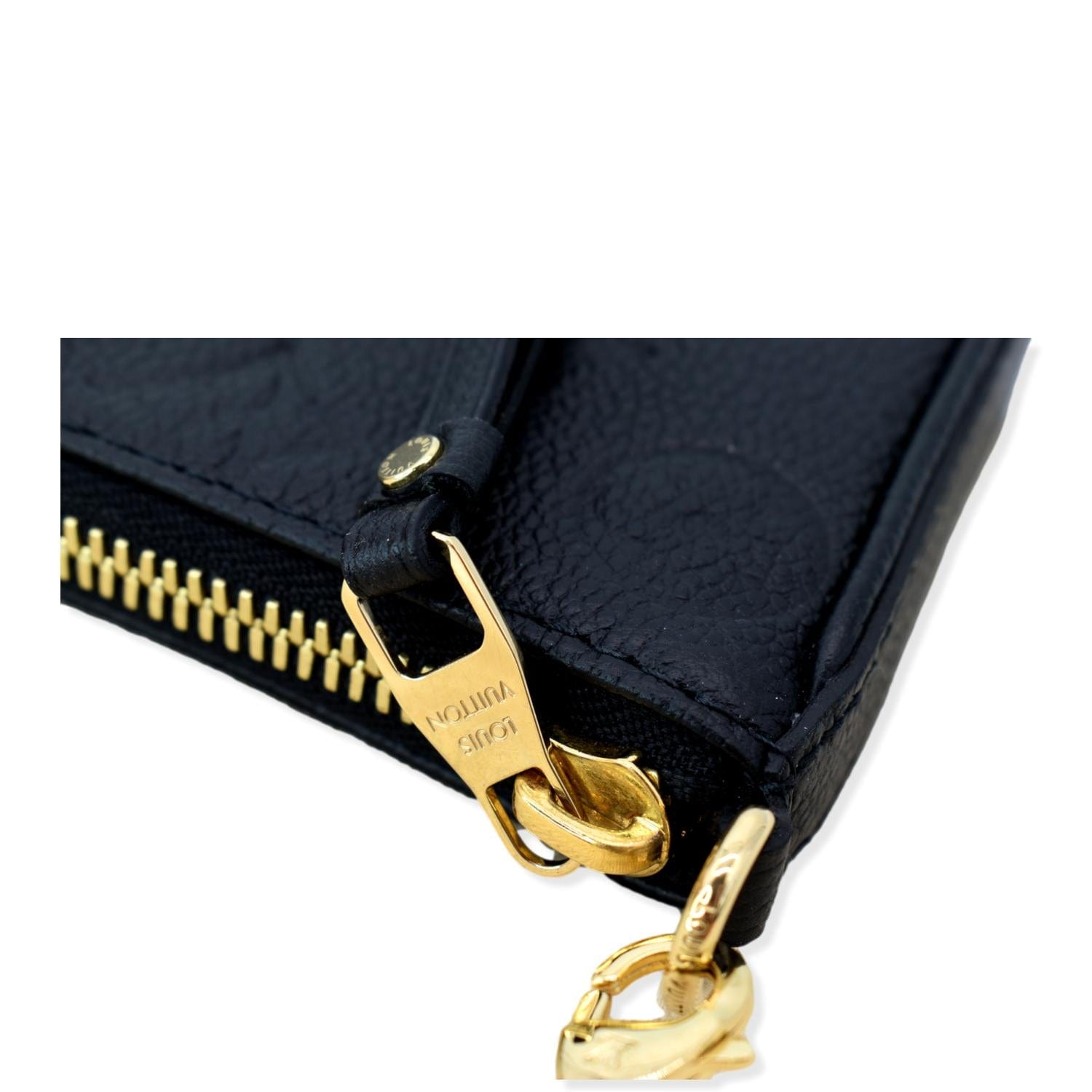 Louis Vuitton wallet with patent leather shoulder strap Yellow ref