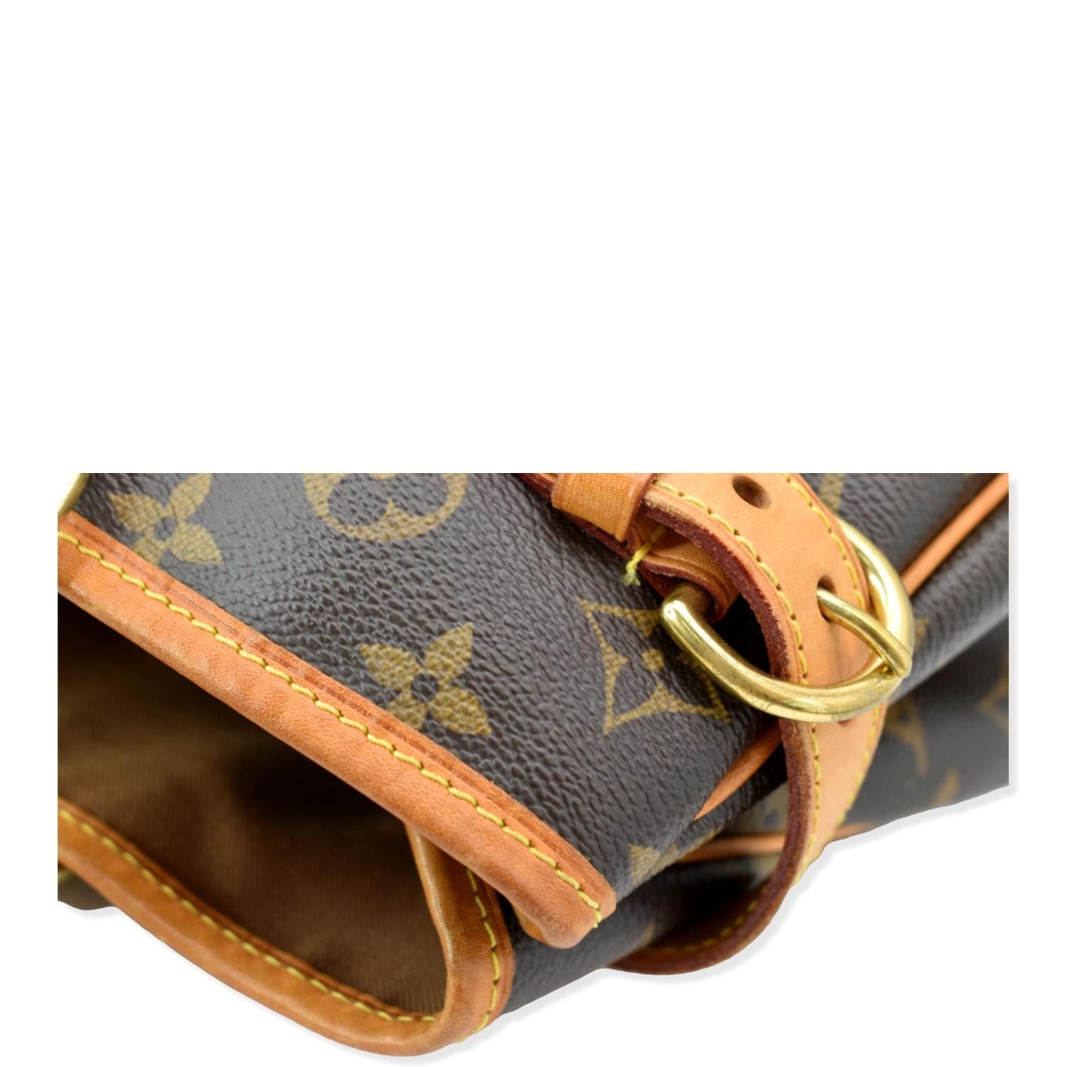 Batignolles cloth handbag Louis Vuitton Brown in Cloth - 38590160