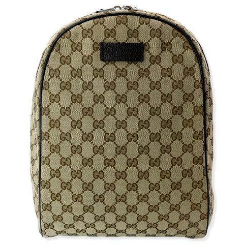 GUCCI GG Monogram Canvas Travel Backpack Bag Beige 449906