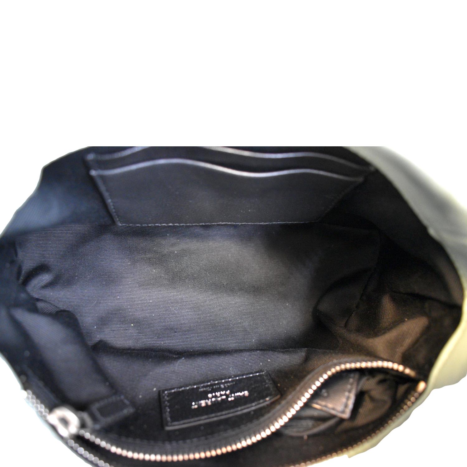 Saint Laurent Small Puffer Loulou Black Nylon Shoulder Bag New