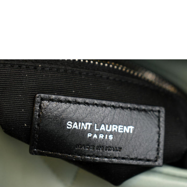 YVES SAINT LAURENT Small Loulou Puffer Leather Crossbody Bag Vert Opaline