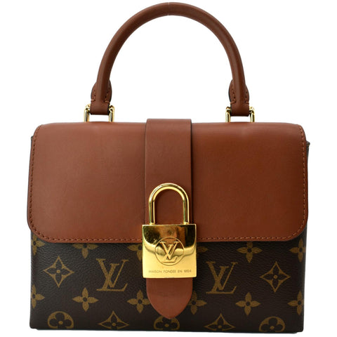 LOUIS VUITTON Locky BB Monogram Canvas Crossbody Bag Caramel