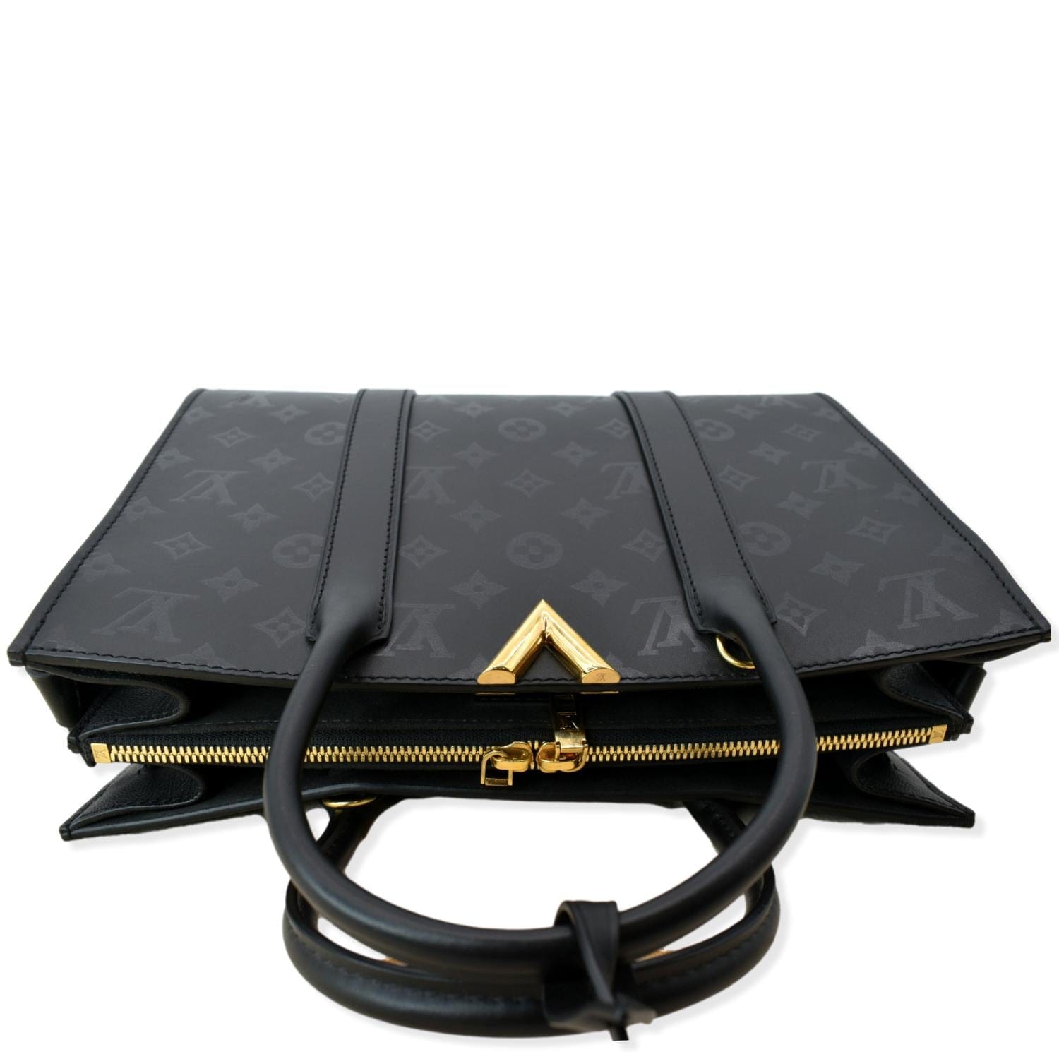 Black Louis Vuitton Monogram Cuir Plume Ecume Very Chain Bag Satchel