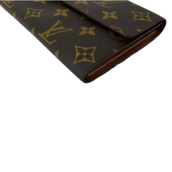 LOUIS VUITTON Sarah Monogram Canvas Wallet Brown