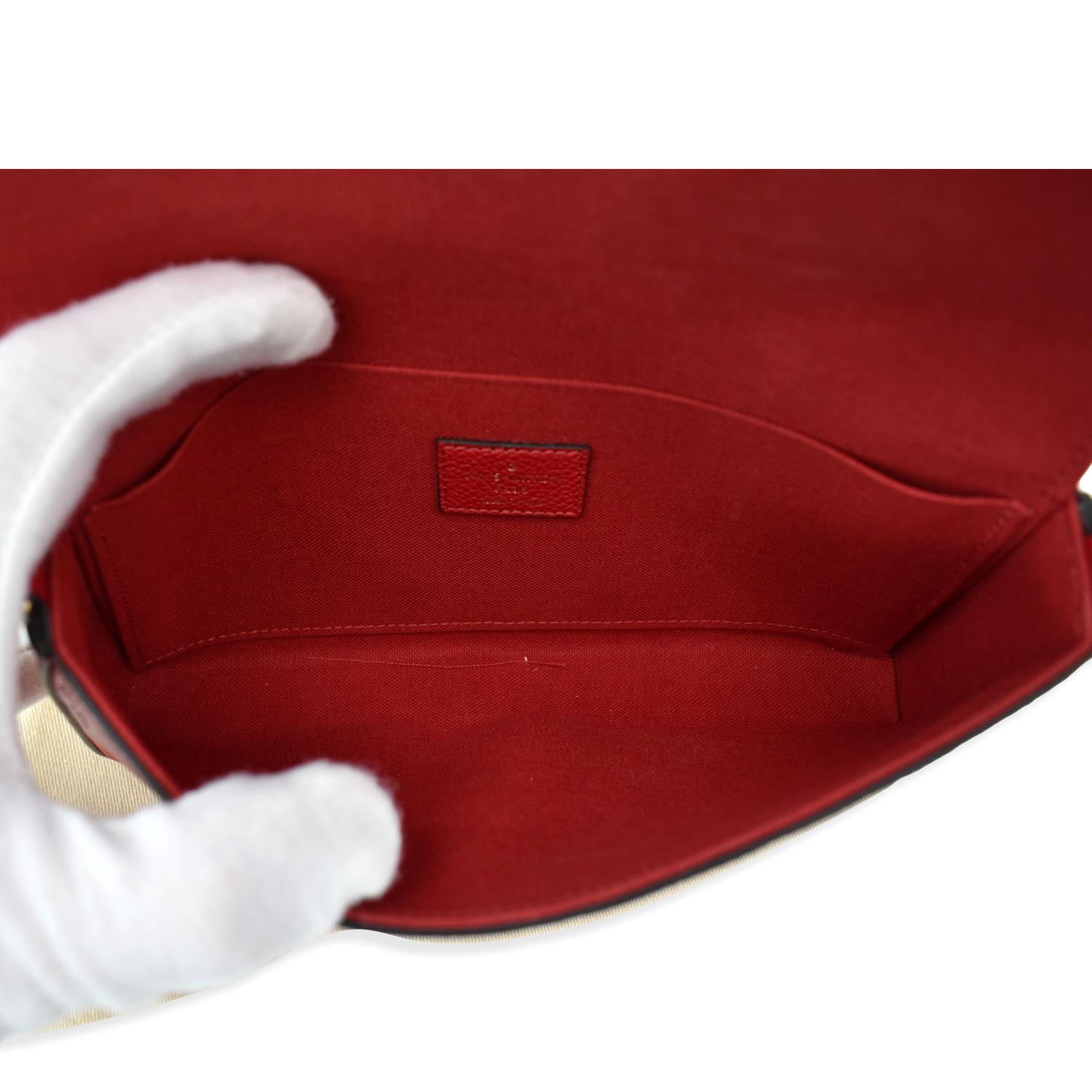 Louis Vuitton Felicie Pochette Monogram Empreinte Leather Red 2338533