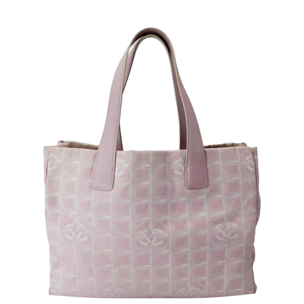 Chanel Tote Bag New Travel Line Pink Nylon 1164338