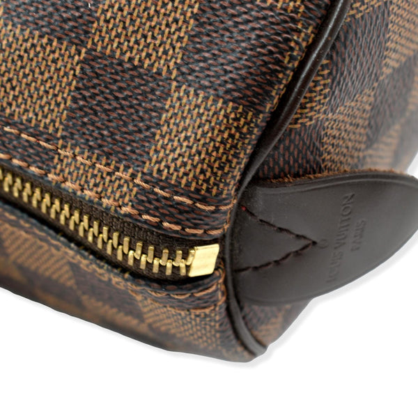Louis Vuitton Speedy 35 Damier Ebene Satchel Bag Brown | DDH