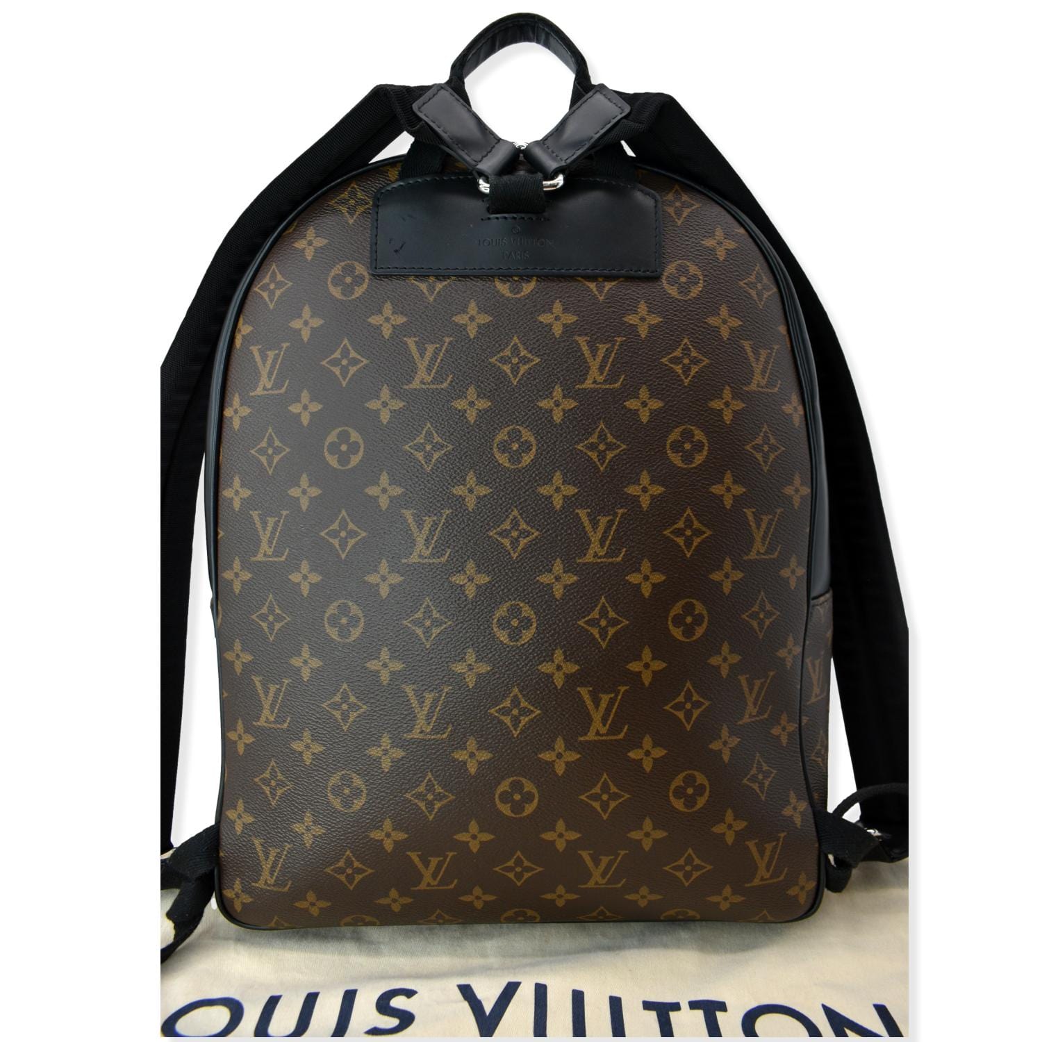 Louis Vuitton Black Canvas Backpack Bag (Pre-Owned)