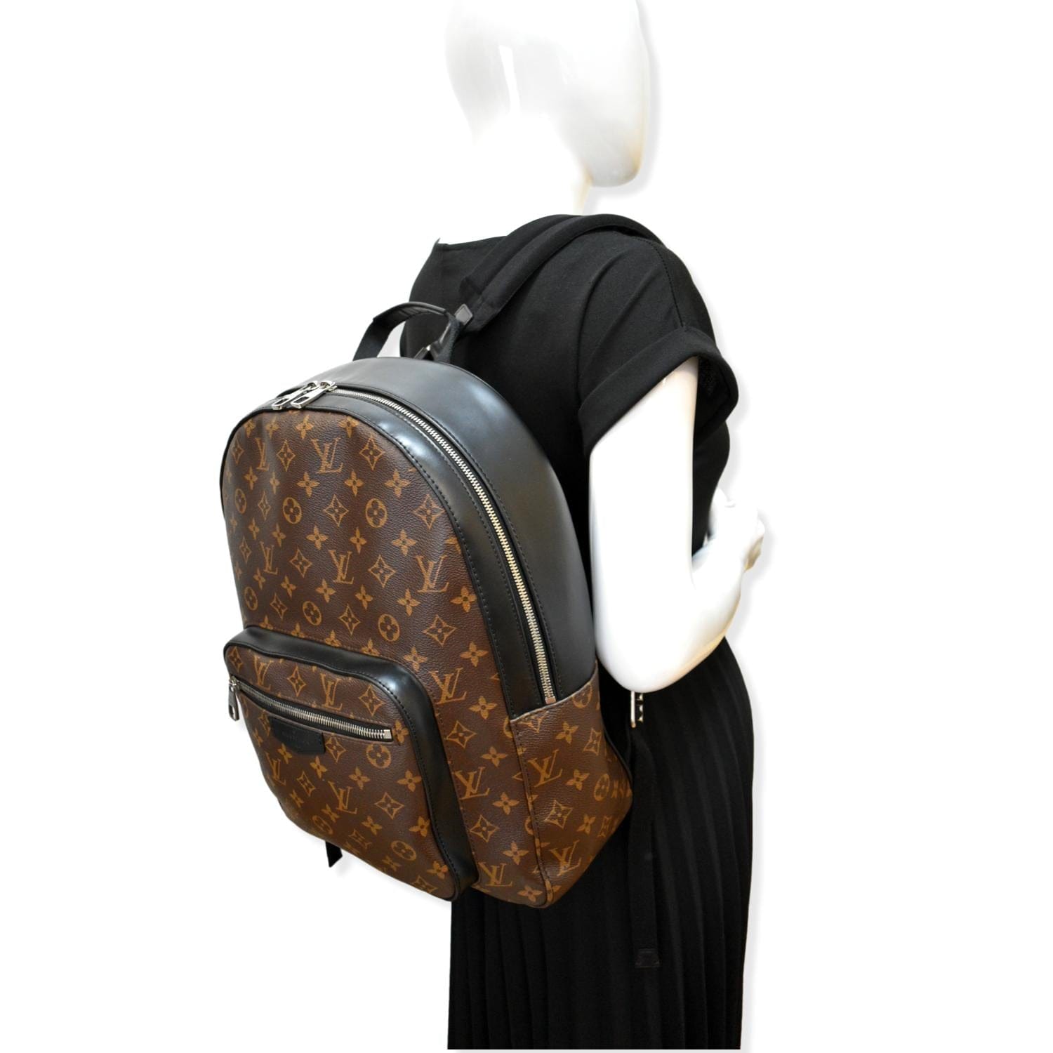 Josh backpack cloth bag Louis Vuitton Black in Cloth - 35581333