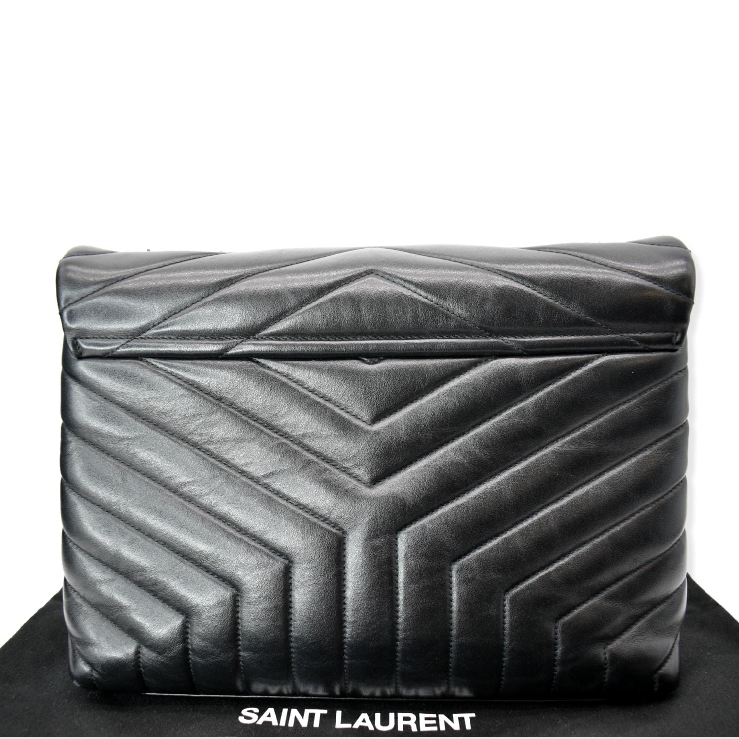 Saint Laurent Medium Loulou Puffer Shoulder Bag - White
