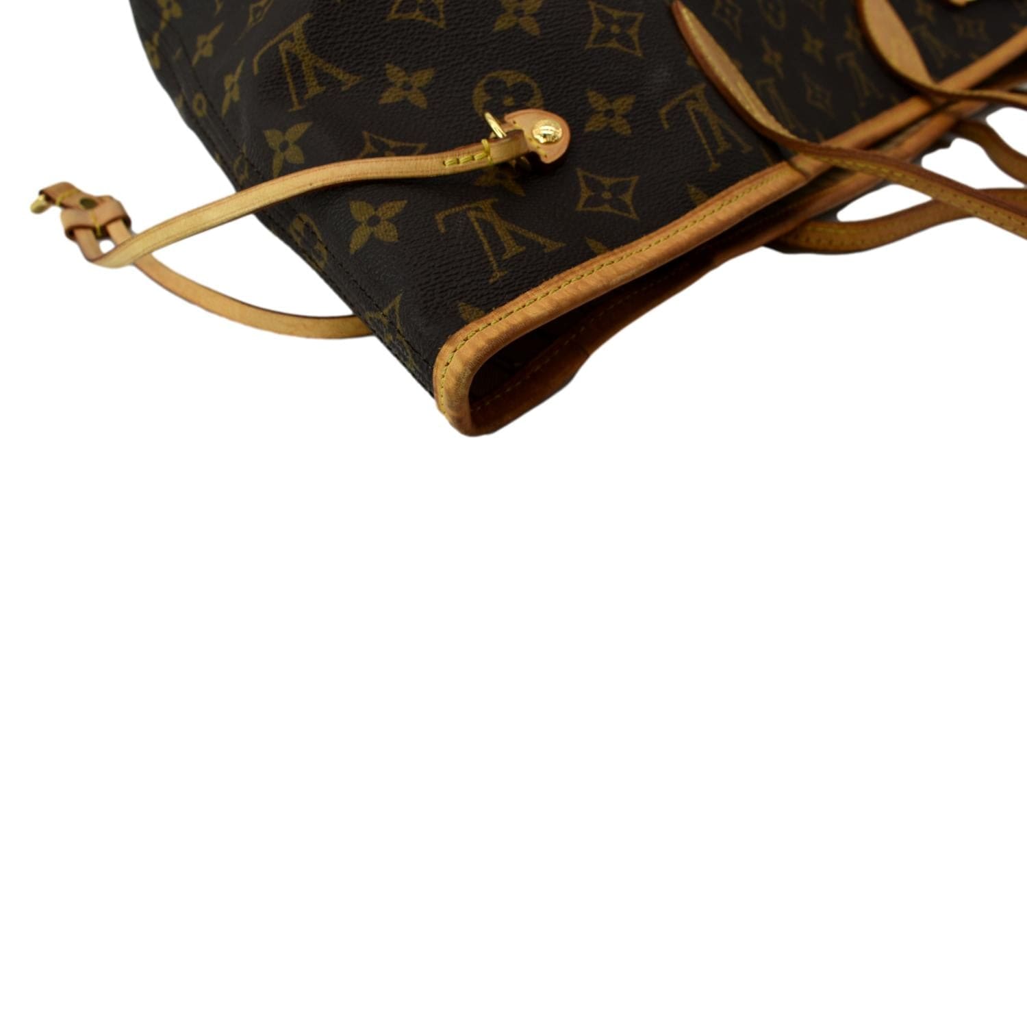 Louis Vuitton Brown Monogram Coated Canvas Leather Totem Neo Neverfull mm Gold Hardware, 2015 (Like New), Womens Handbag