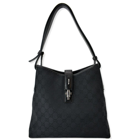 GUCCI GG Monogram Piston Tote Bag Black 110291