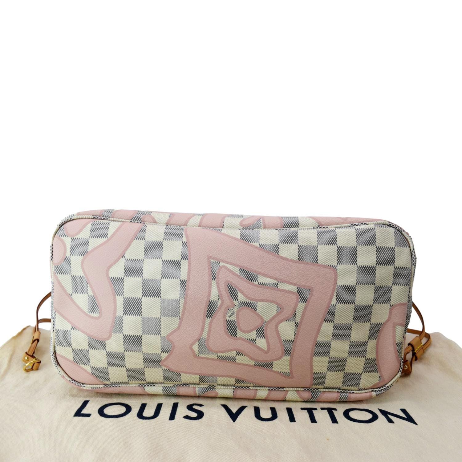 Louis Vuitton Tahitienne Azur Neverfull Pochette Mm/Gm 4LVJ1026
