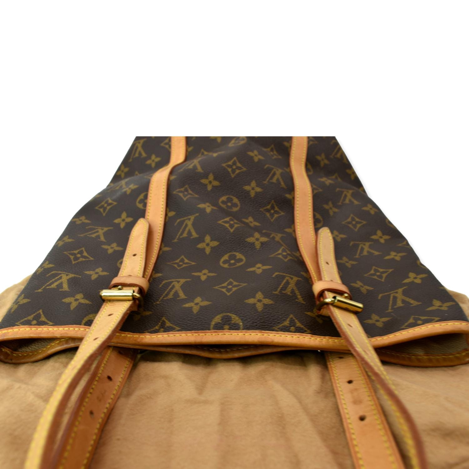 Louis Vuitton NéoNoé Bucket Bag MM Brown Canvas and Black Leather Trim  w/Receipt
