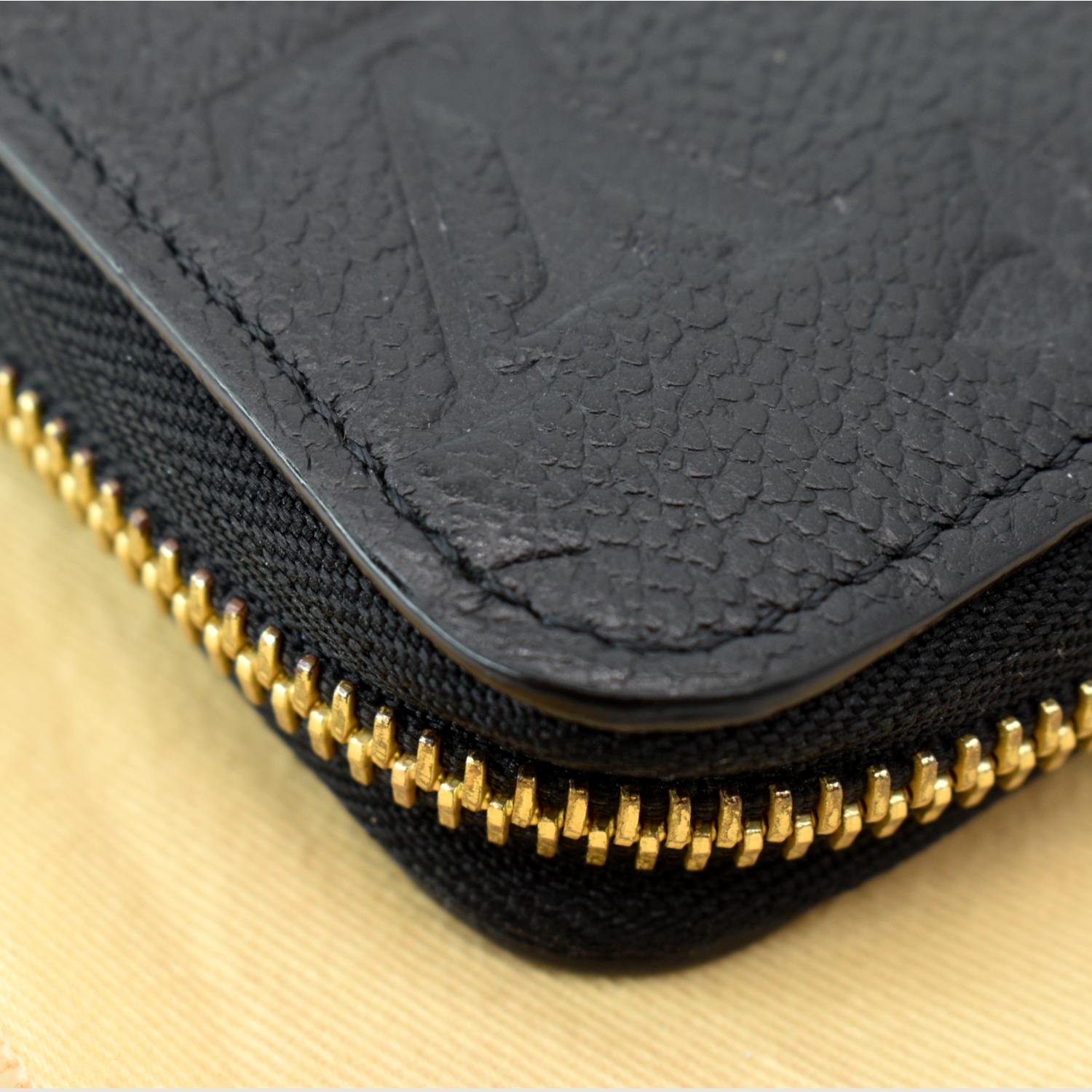 Louis Vuitton Black Monogram Empreinte Zippy Wallet - modaselle