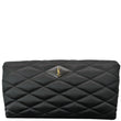 YVES SAINT LAURENT Sade Large Satin Clutch Black