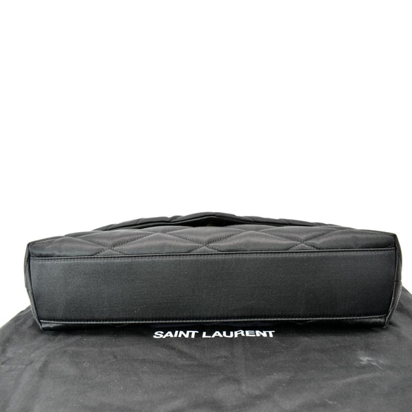 YVES SAINT LAURENT Sade Large Satin Clutch Black
