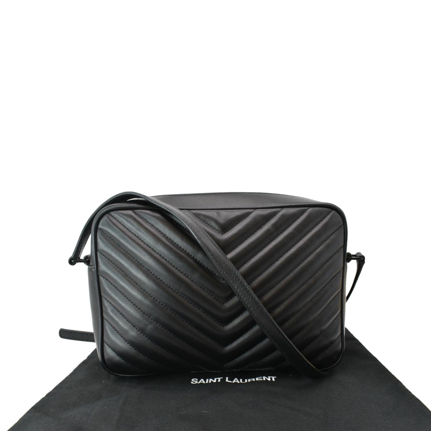 Saint Laurent Mini So Black Lou Camera Crossbody Bag