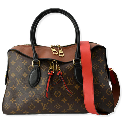 LOUIS VUITTON  Tuileries Monogram Canvas Shoulder Bag Caramel