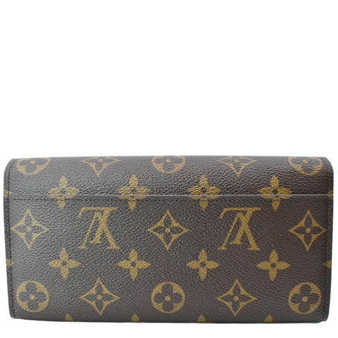 LOUIS VUITTON Sarah Monogram Canvas Wallet Brown