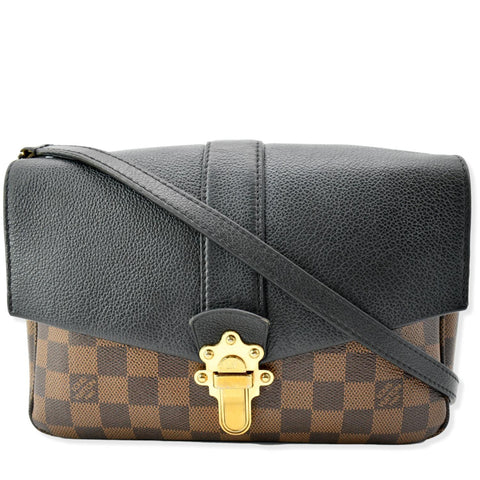 LOUIS VUITTON Clapton  Damier Ebene Crossbody Bag Black