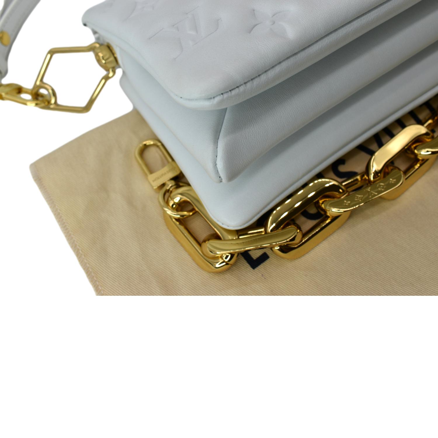Louis Vuitton - Authenticated Coussin Handbag - Leather White Plain for Women, Good Condition