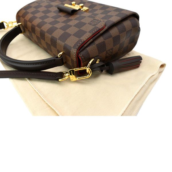 LOUIS VUITTON Croisette Damier Ebene Crossbody Bag Brown